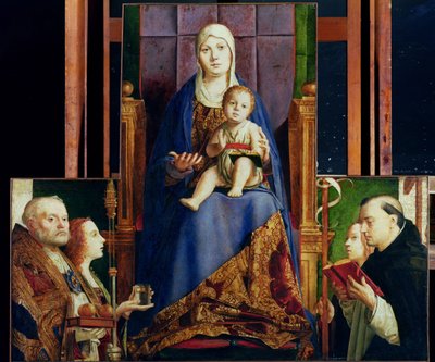 Madonna mit dem Heiligen Nikolaus von Bari von Antonello da Messina